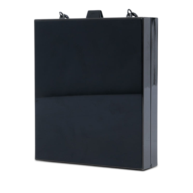 Acrylic Tuxedo Box Clutch on Chain - Image 2