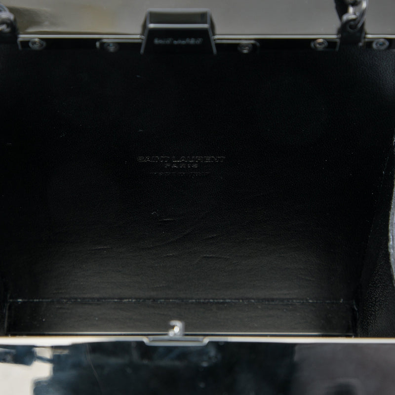 Acrylic Tuxedo Box Clutch on Chain - Image 4