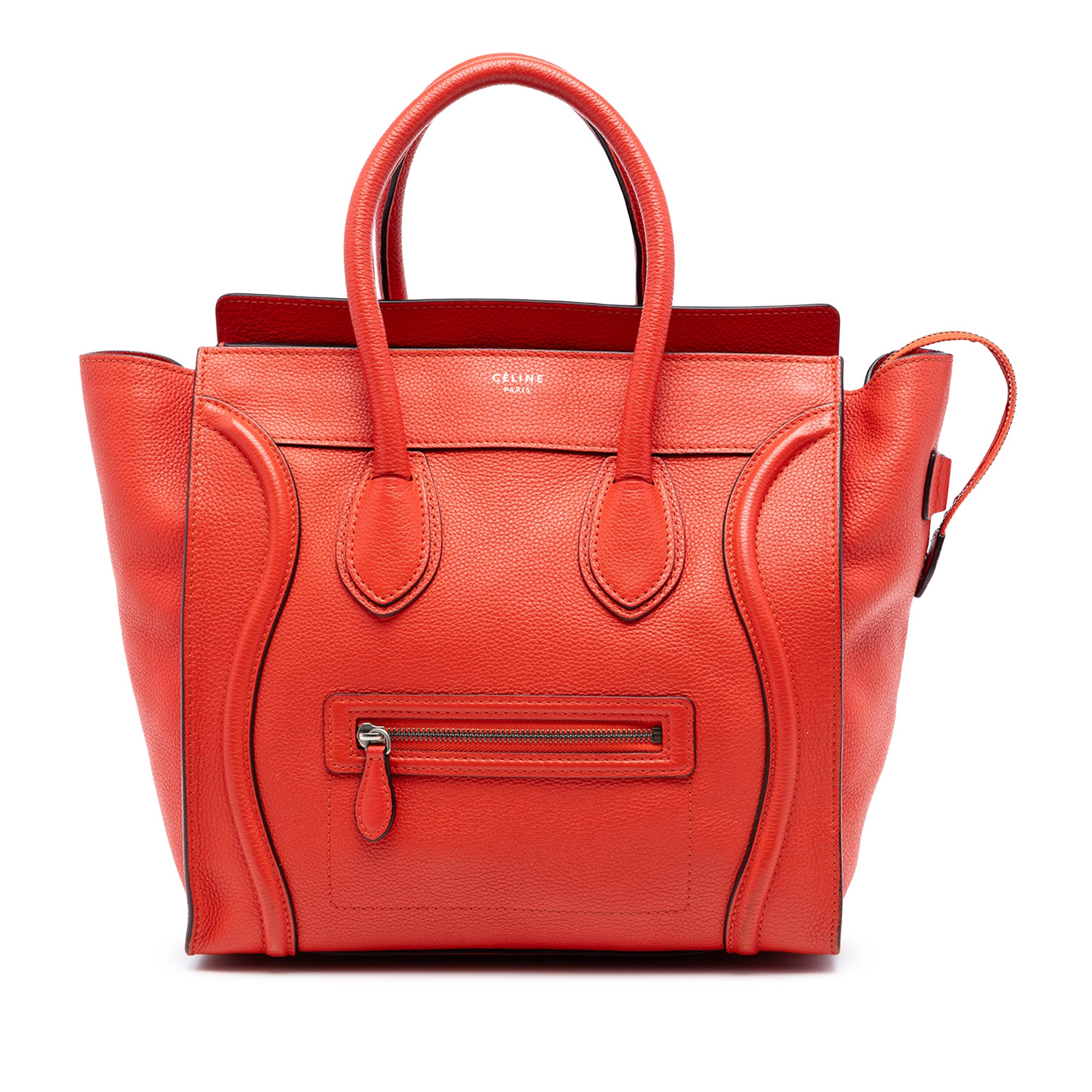 Mini Grained Calfskin Luggage Tote - Image 1