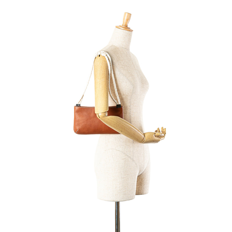 Calfskin Shell Strap Shoulder Bag - Image 8