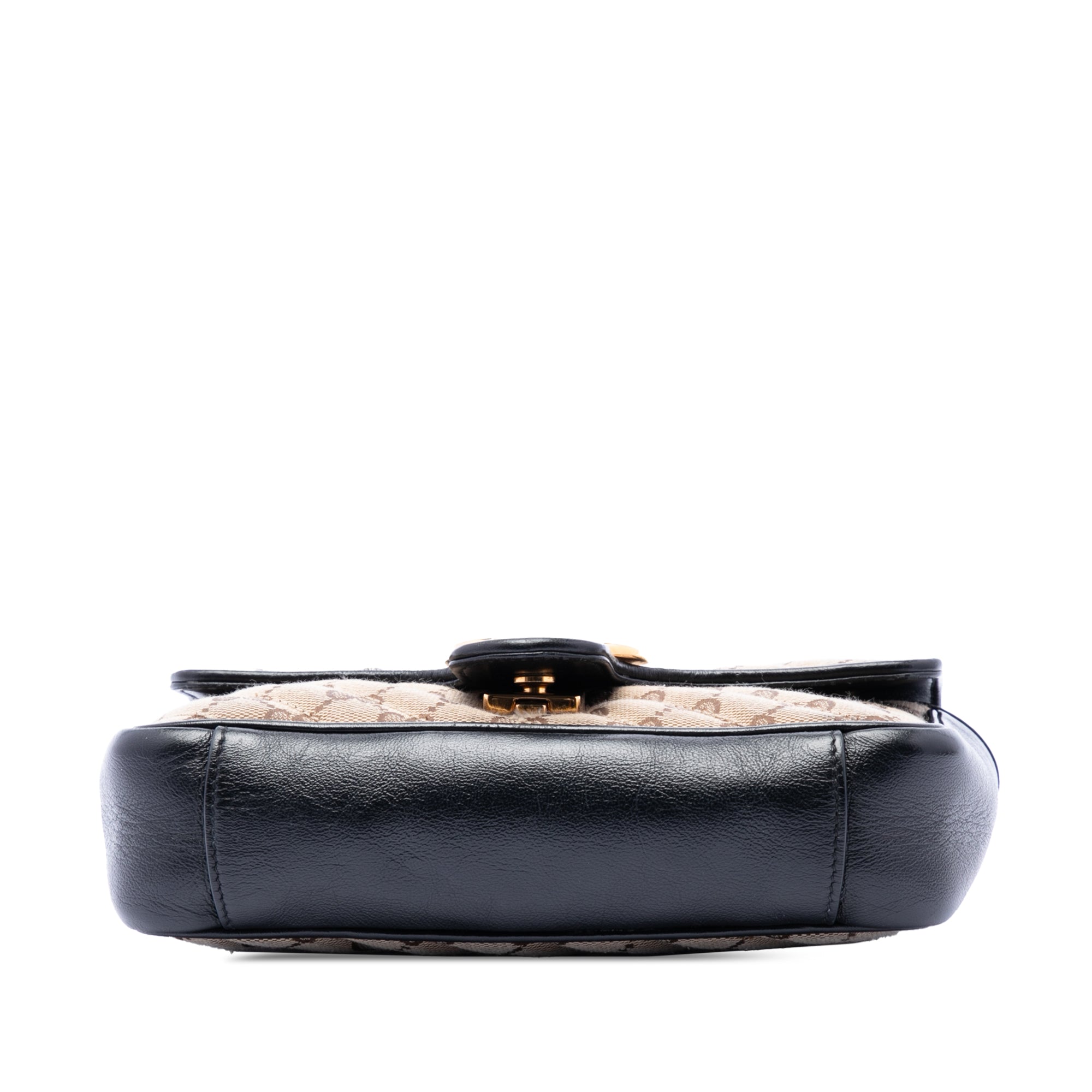 Small GG Marmont Matelasse Diagonal GG Canvas and Leather Shoulder Bag - Image 3