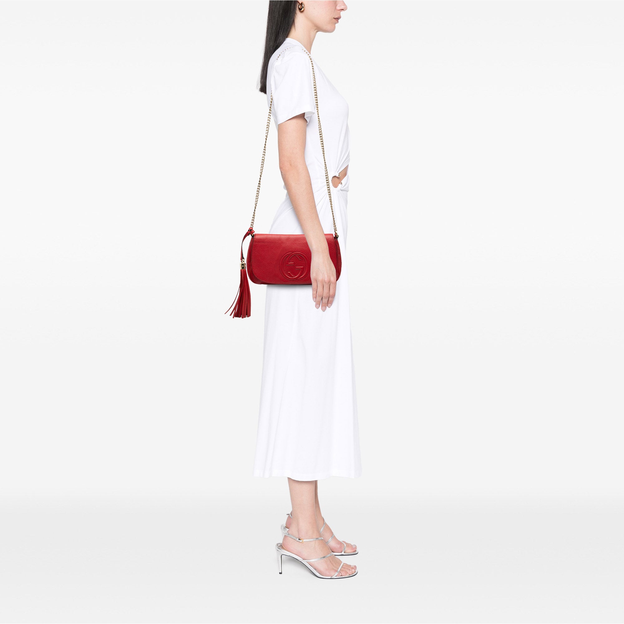 Medium Calfskin Soho Chain Flap Crossbody - Image 7
