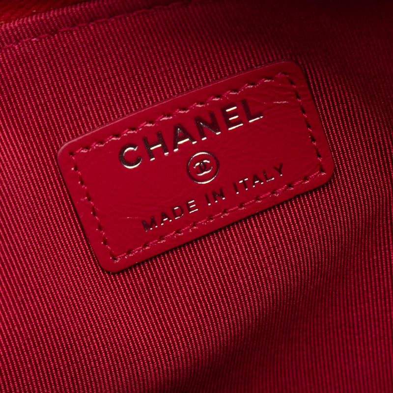 Medium Quilted Wool and Calfskin Gabrielle O Case Clutch - Image 5