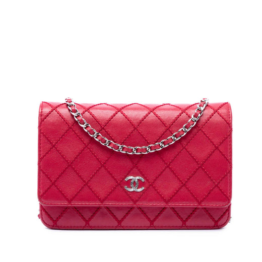 CC Lambskin Wild Stitch Wallet on Chain - Image 1