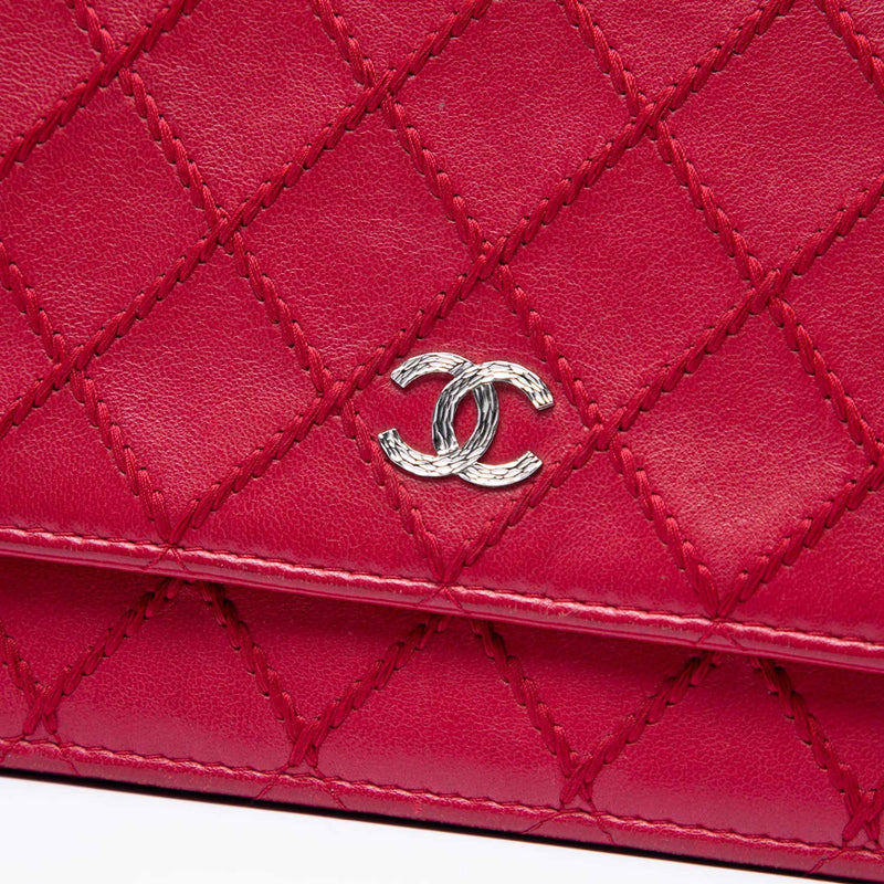 CC Lambskin Wild Stitch Wallet on Chain - Image 5