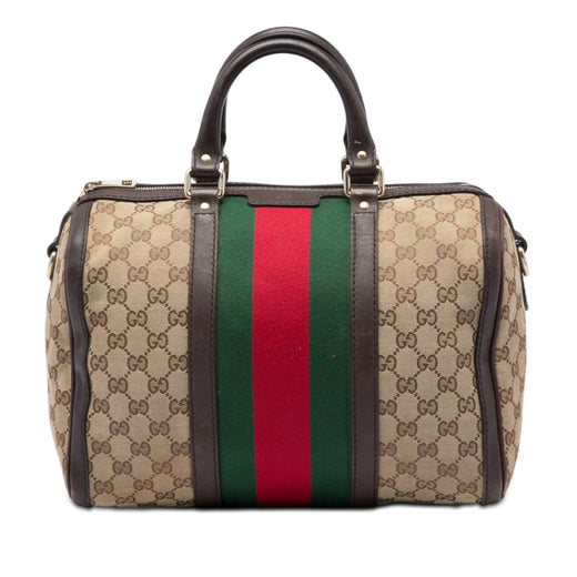 Medium GG Canvas Web Joy Boston Bag - Image 1