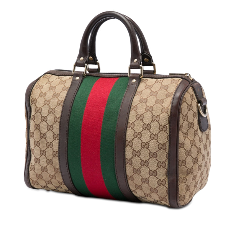 Medium GG Canvas Web Joy Boston Bag - Image 2