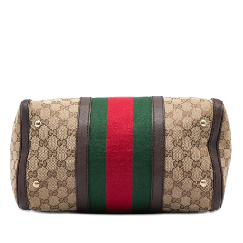 Medium GG Canvas Web Joy Boston Bag - Image 3