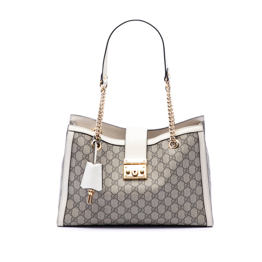 Medium GG Supreme Padlock Tote - Image 1
