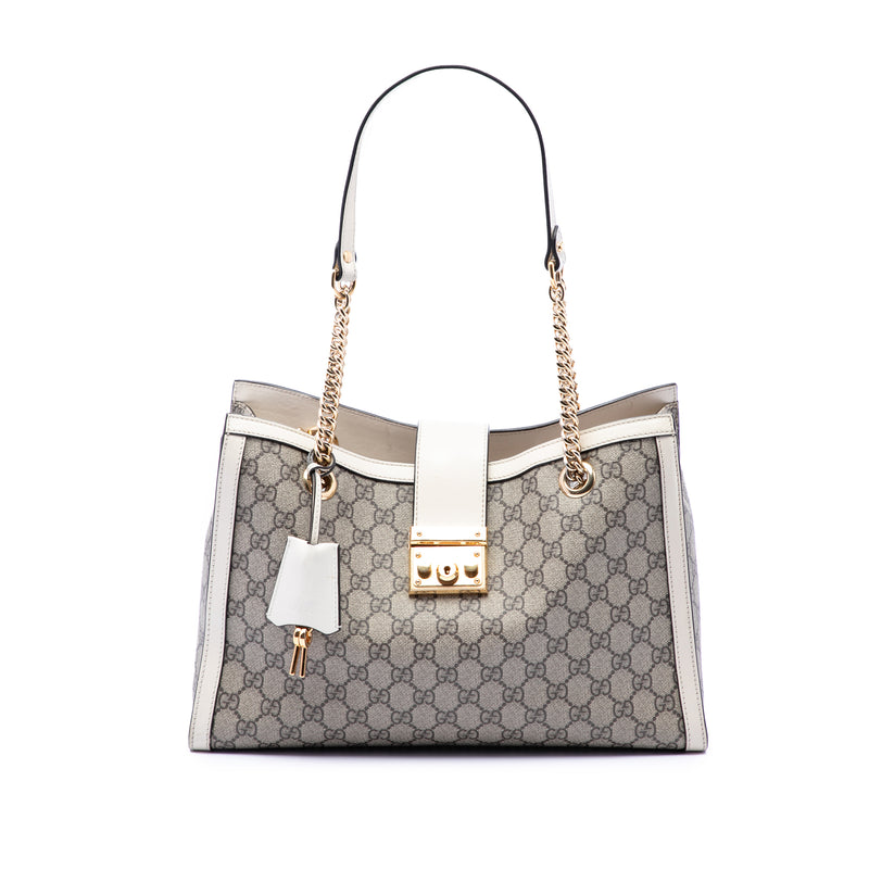 Medium GG Supreme Padlock Tote