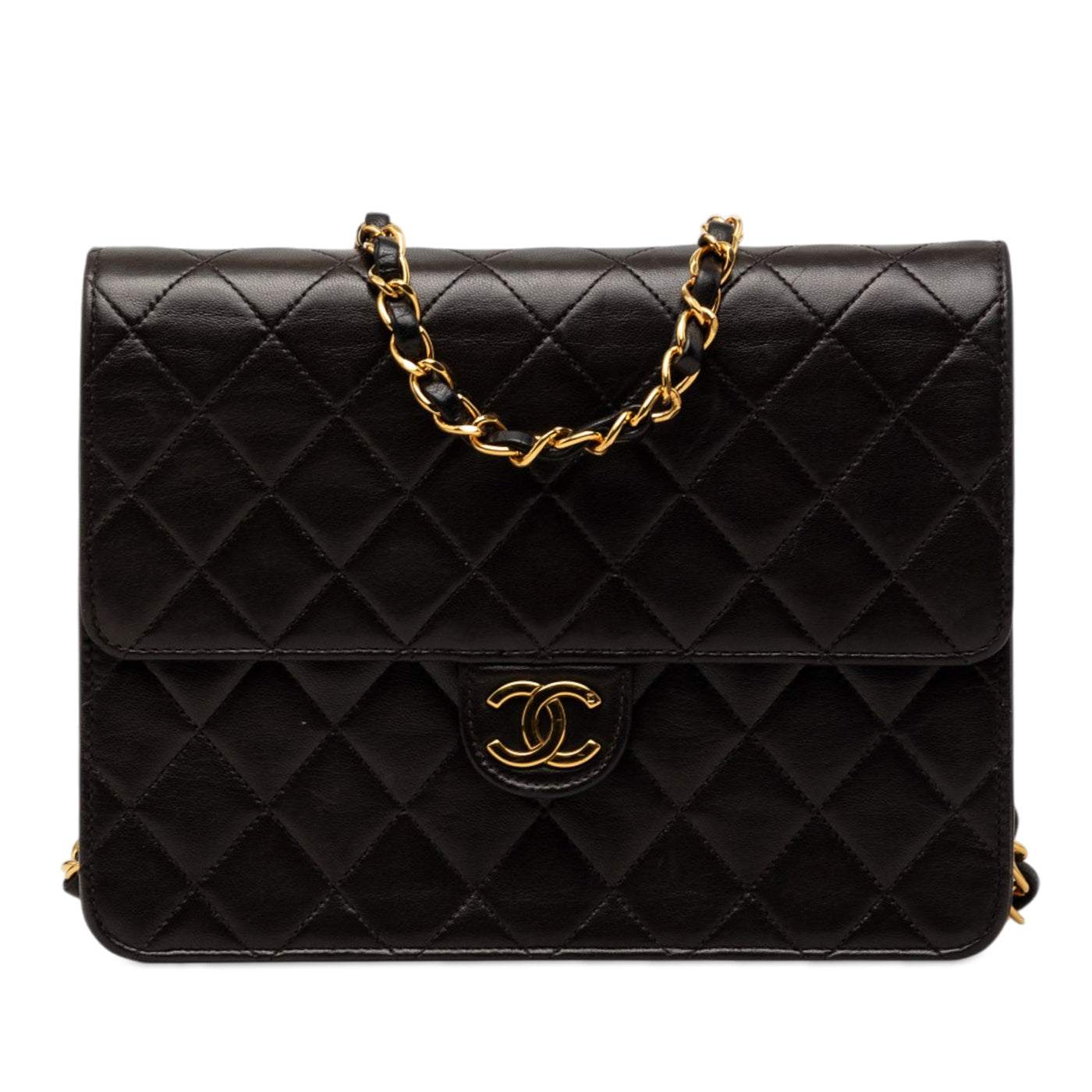 Small CC Quilted Lambskin Single Flap - Image 1