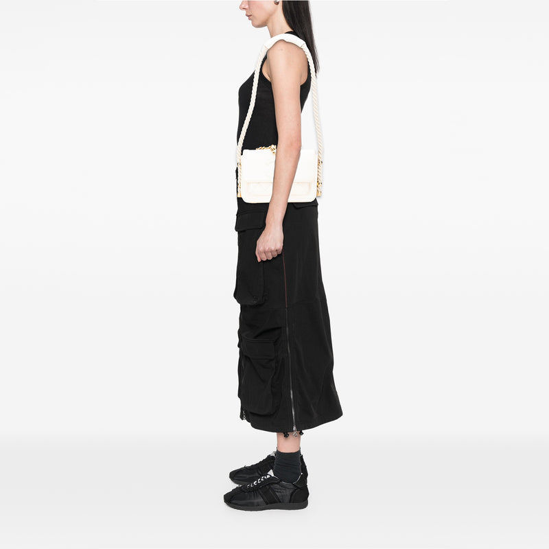 Crumpled Calfskin En Vogue Rope Flap - Image 13