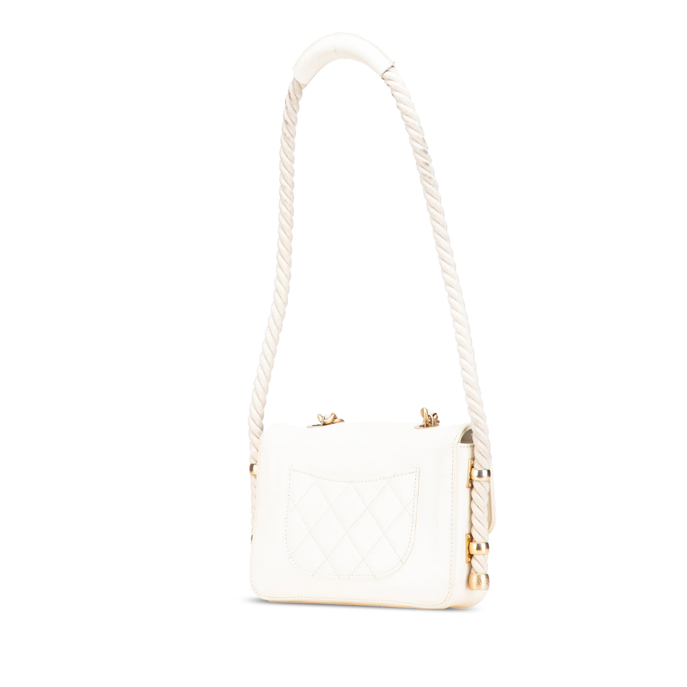 Crumpled Calfskin En Vogue Rope Flap - Image 2