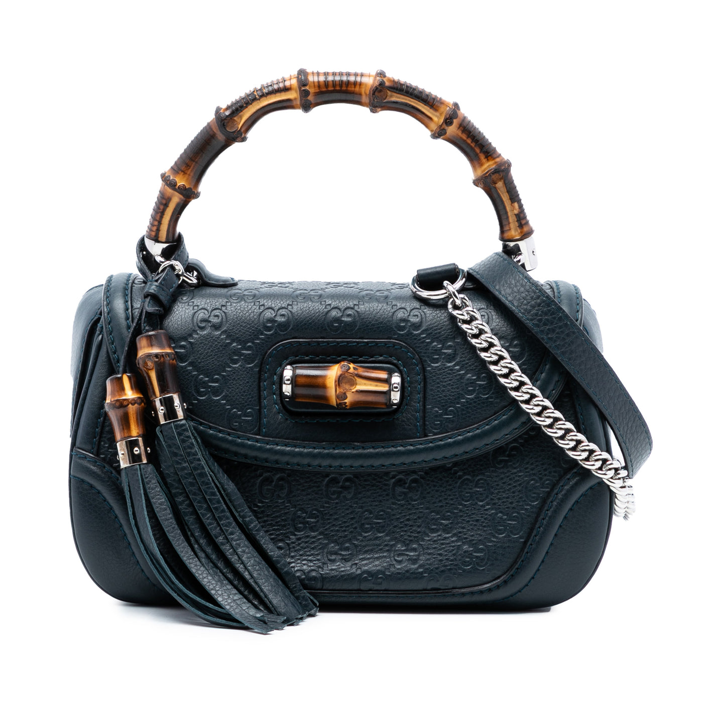 Medium Guccissima New Bamboo Top Handle Bag - Image 1