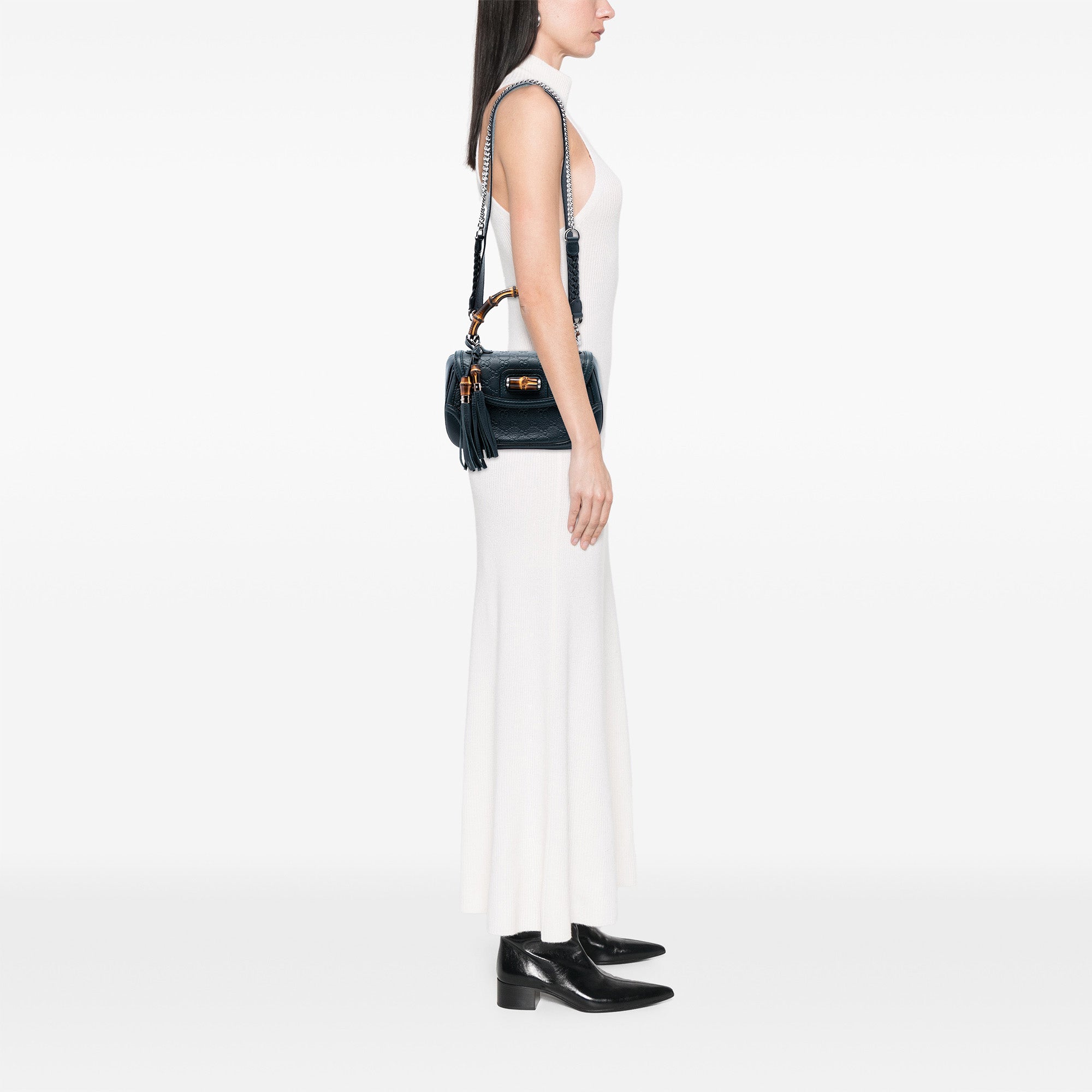 Medium Guccissima New Bamboo Top Handle Bag - Image 7