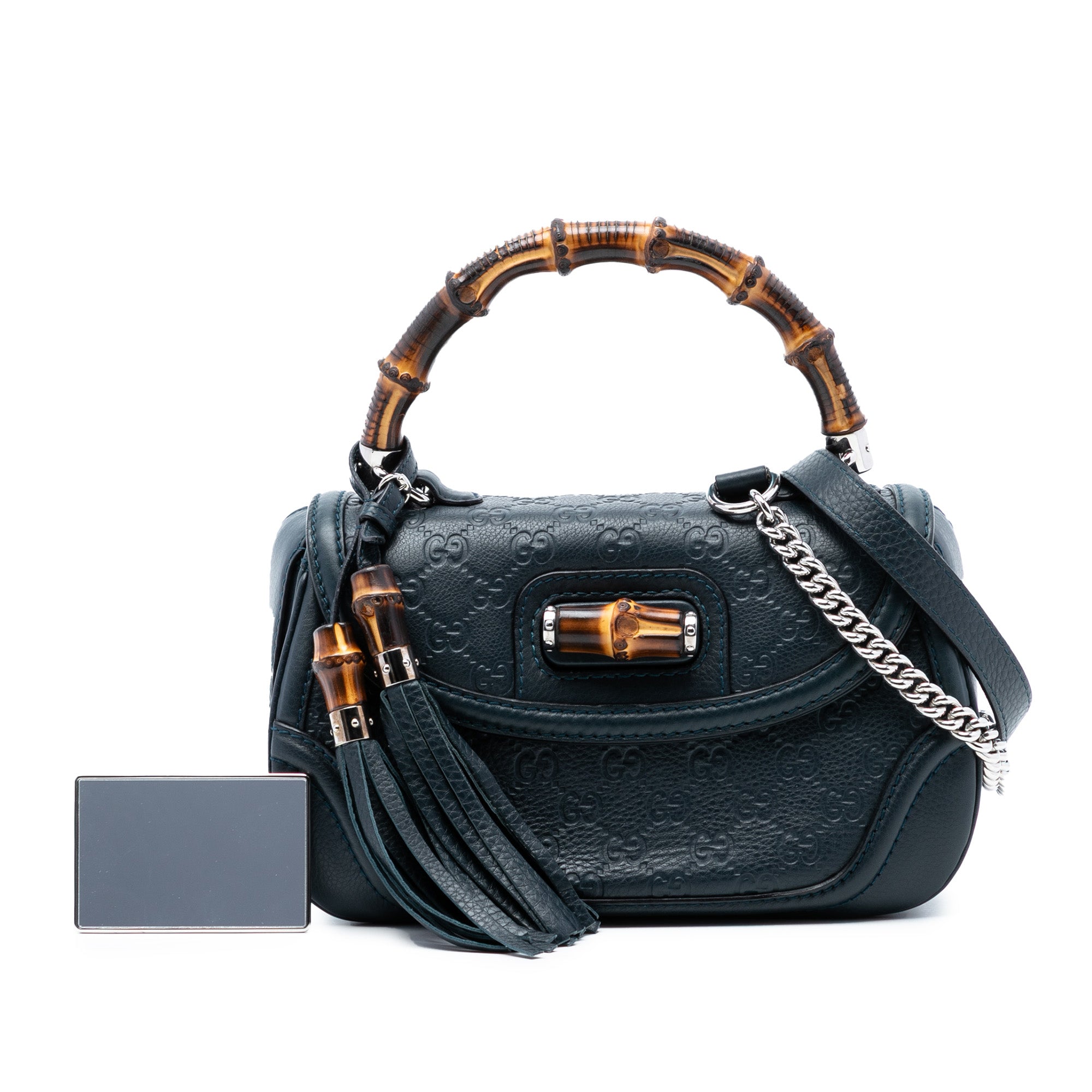 Medium Guccissima New Bamboo Top Handle Bag - Image 8