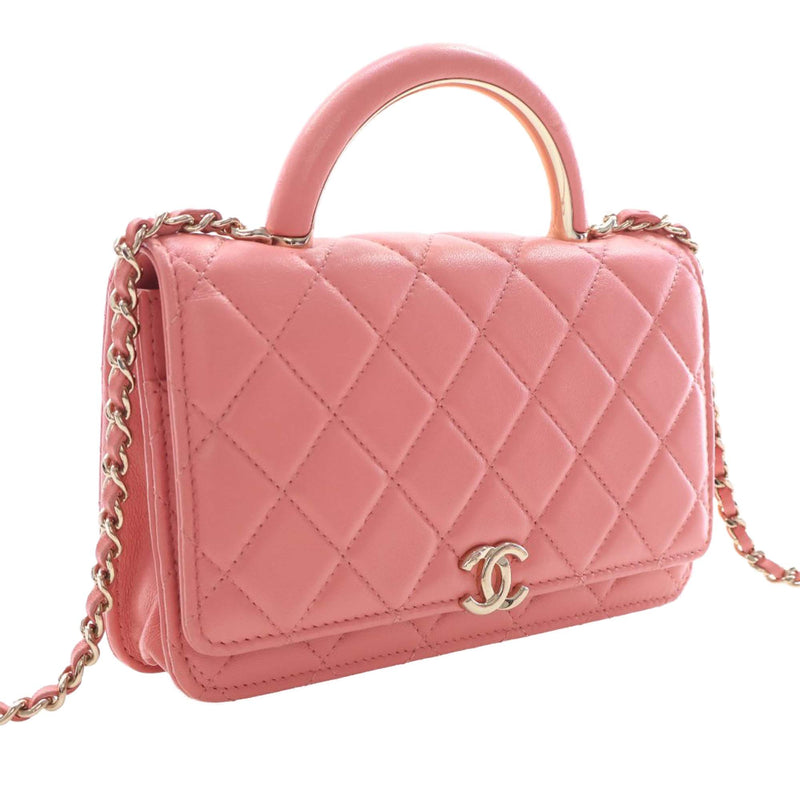 CC Quilted Lambskin Top Handle Flap - Image 3
