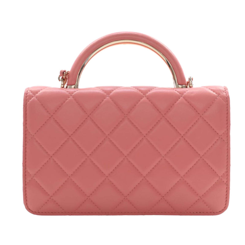 CC Quilted Lambskin Top Handle Flap - Image 4