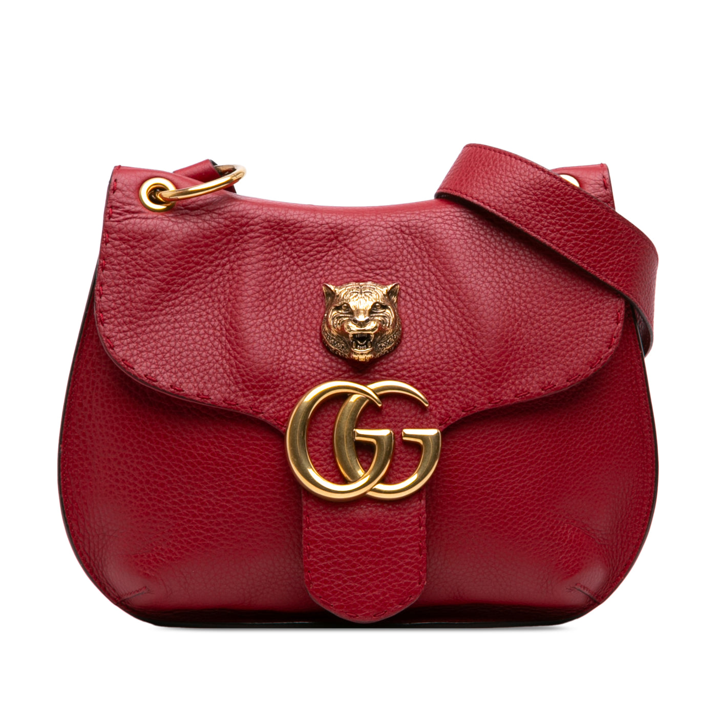 GG Marmont Calfskin Animalier Shoulder Bag - Image 1