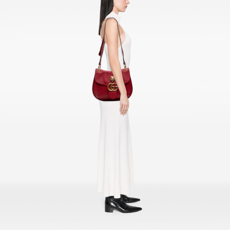 GG Marmont Calfskin Animalier Shoulder Bag - Image 6