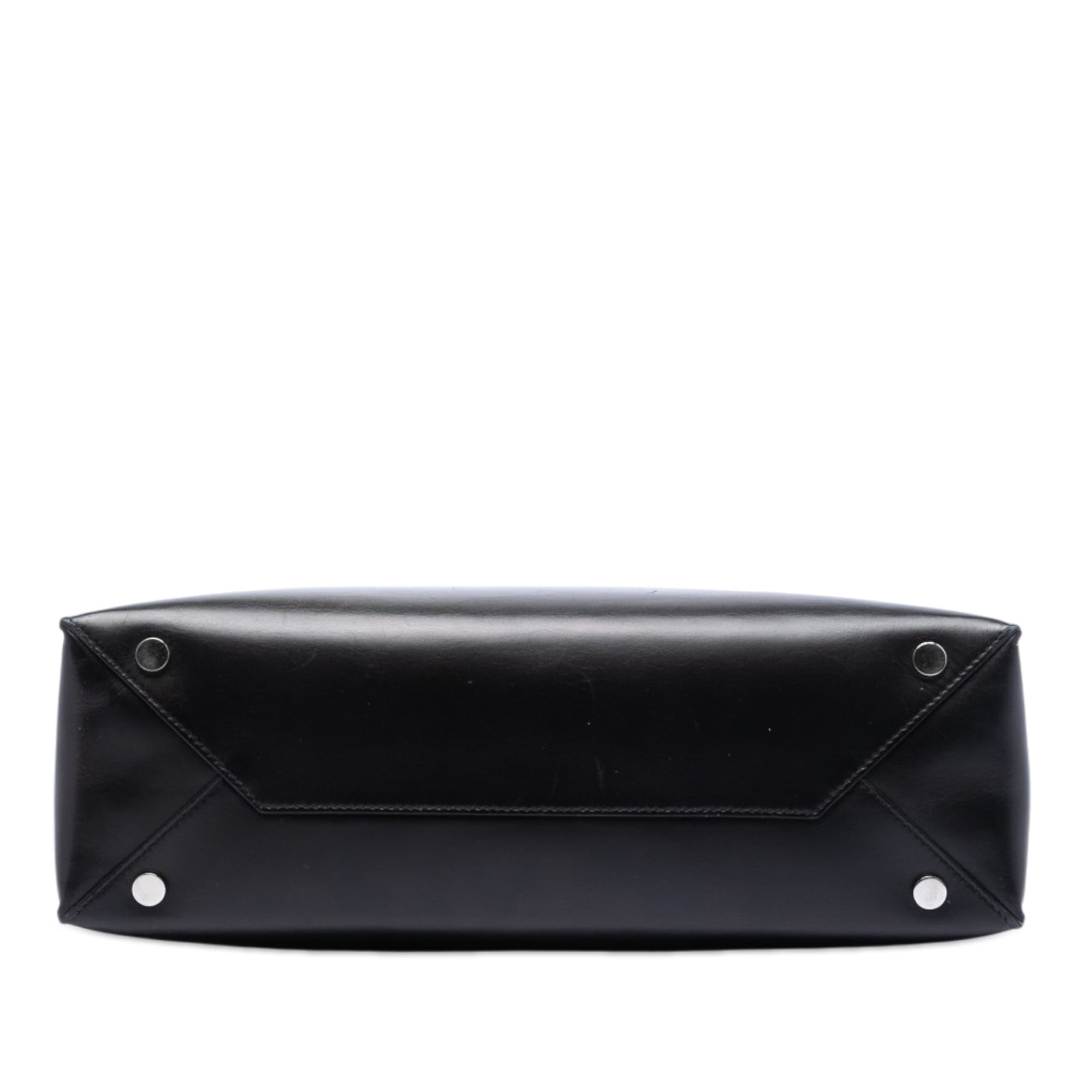 Small Leather Cable Shopper Tote - Image 3