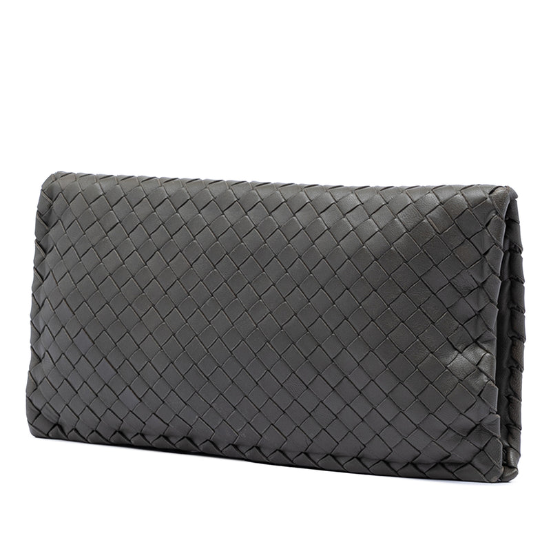 Nappa Intrecciato Turn Lock Clutch - Image 2