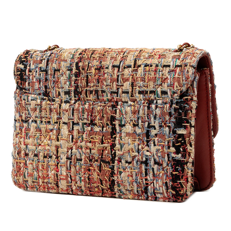 Mini Quilted Tweed Beauty Lock Flap - Image 2
