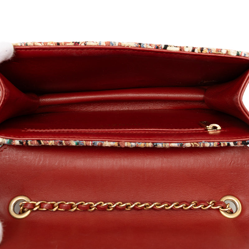 Mini Quilted Tweed Beauty Lock Flap - Image 4