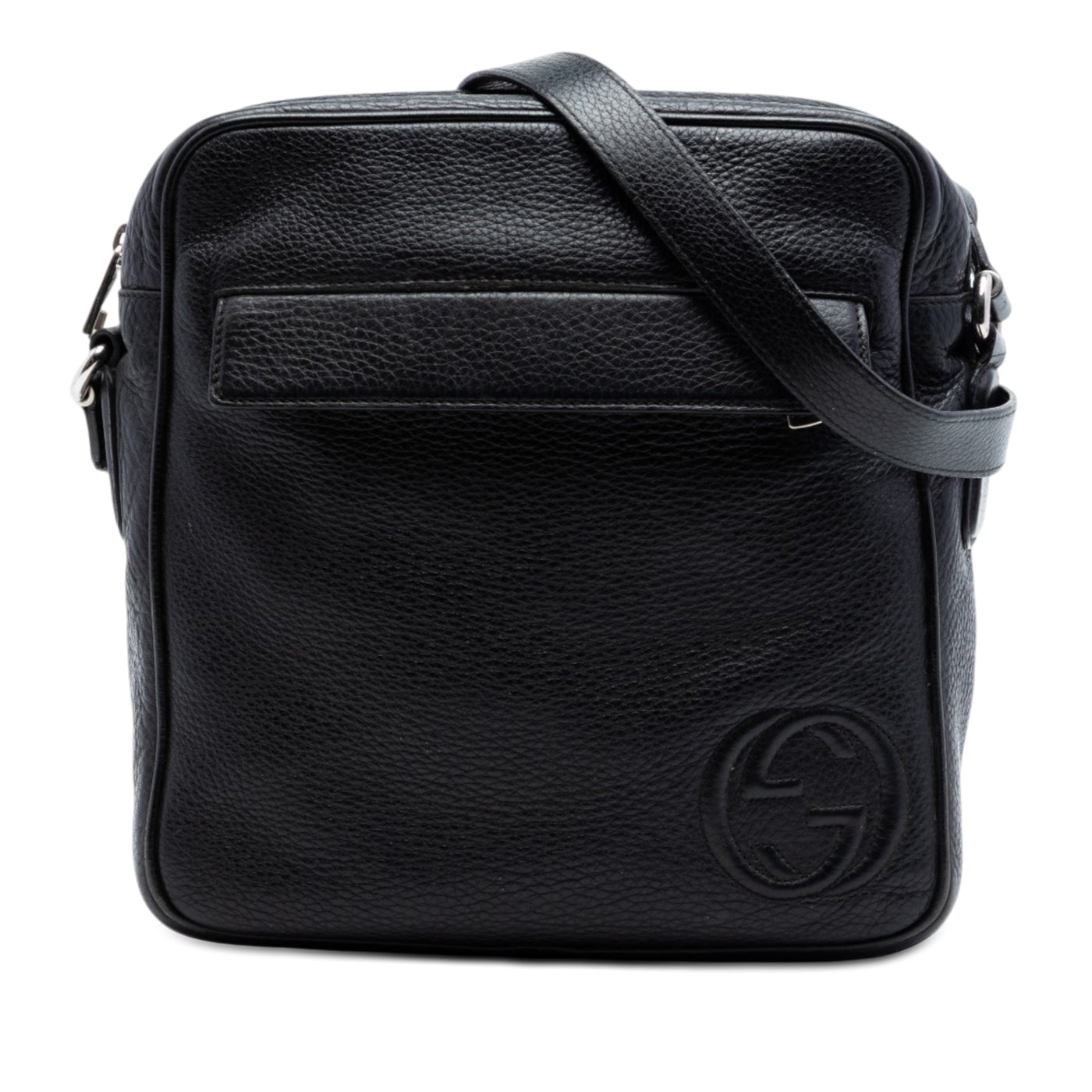 Medium Pebbled Calfskin Soho Messenger Bag - Image 1