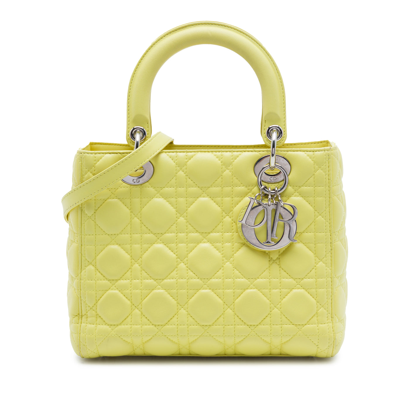 Medium Lambskin Cannage Lady Dior - Image 1