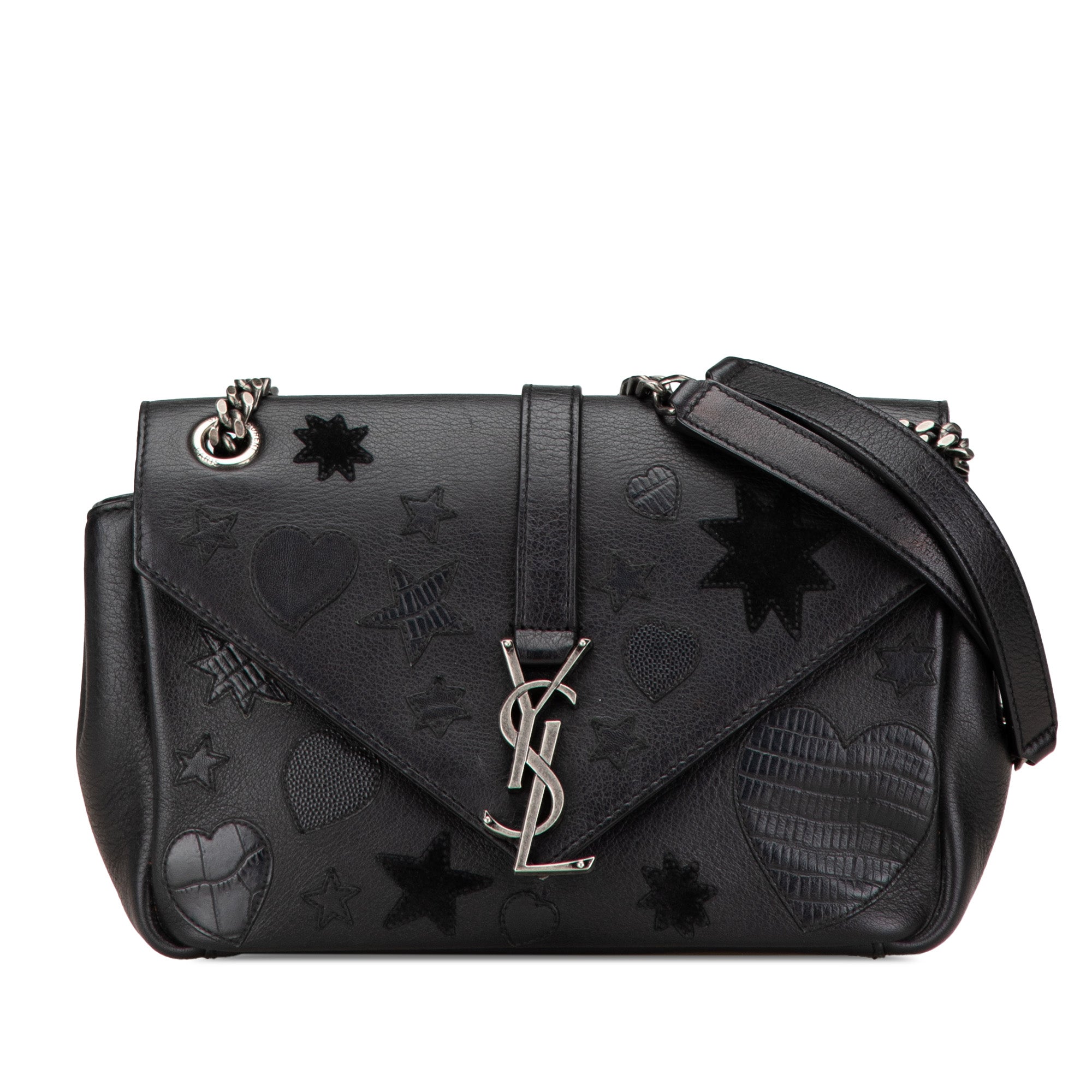 Medium Monogram Heart Patchwork Chain Wallet - Image 1