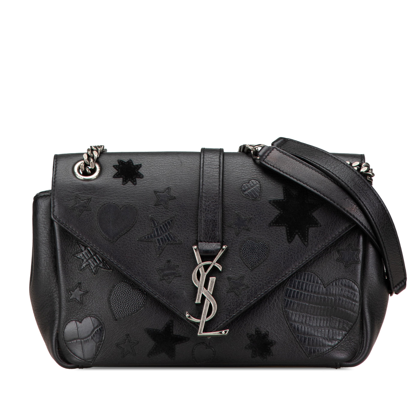 Medium Monogram Heart Patchwork Chain Wallet - Image 1