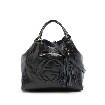 Small Patent Soho Satchel - Image 1