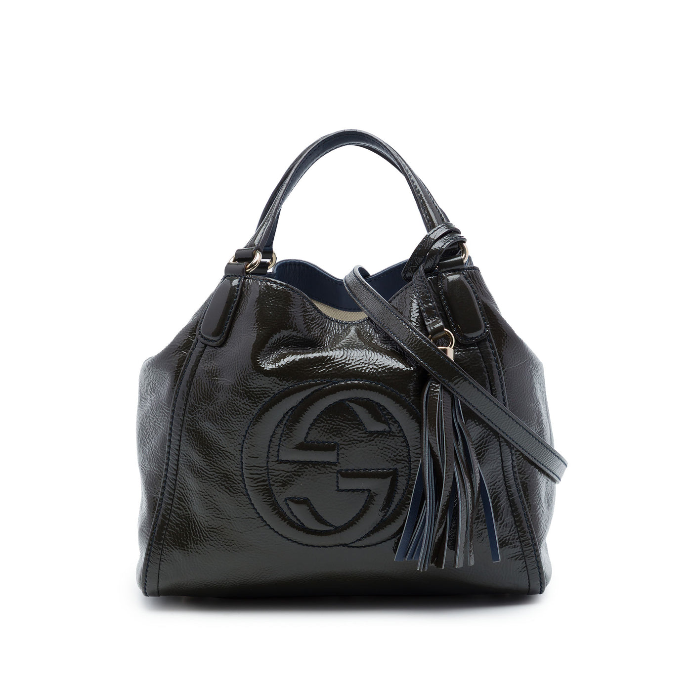 Small Patent Soho Satchel - Image 1