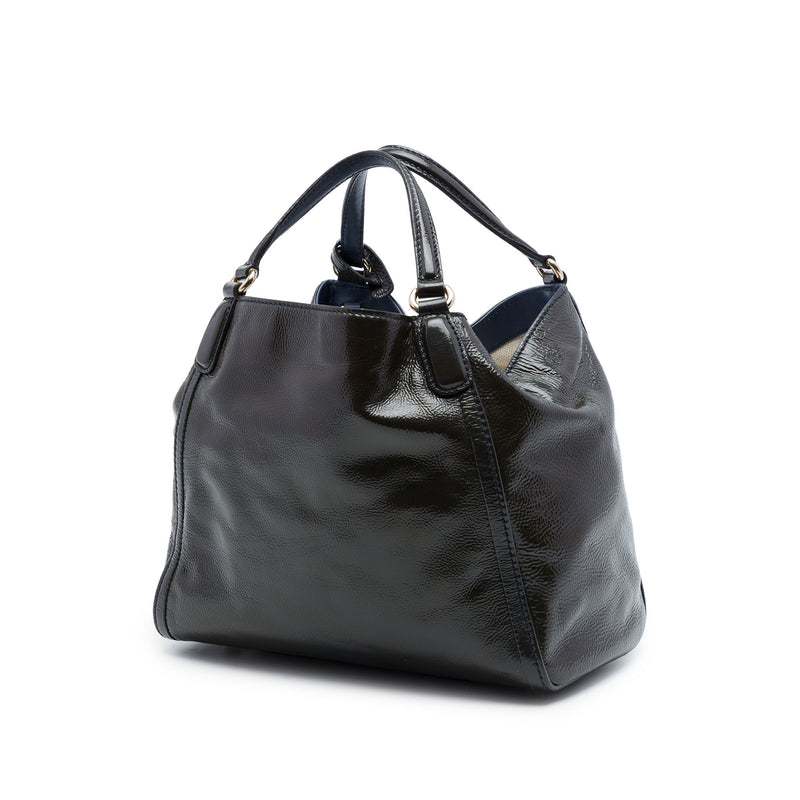 Small Patent Soho Satchel - Image 2