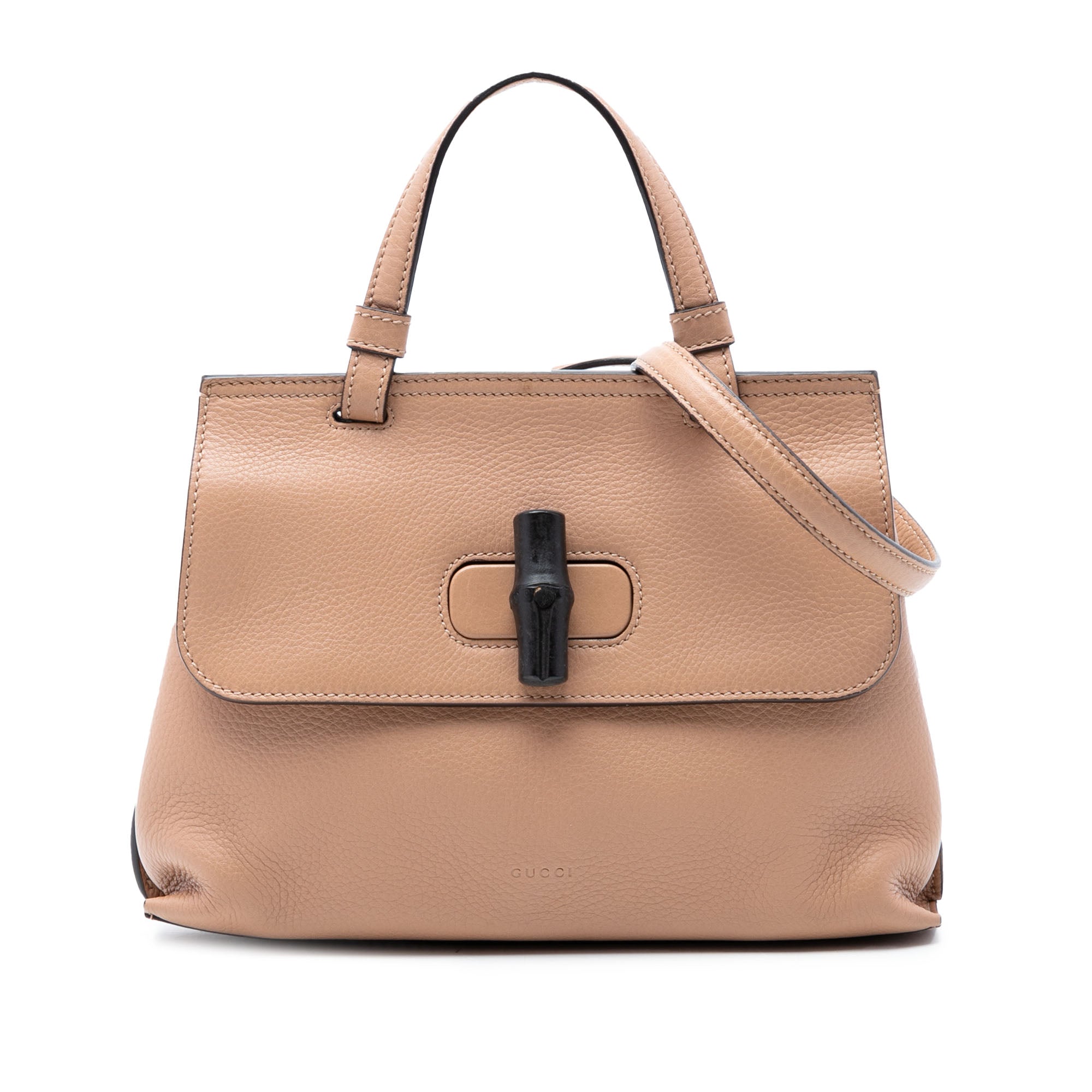 Small Calfskin Bamboo Daily Satchel - Image 1