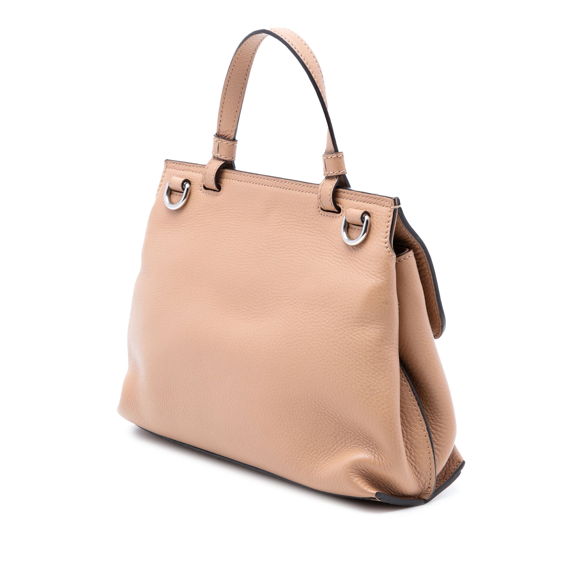 Small Calfskin Bamboo Daily Satchel - Image 2