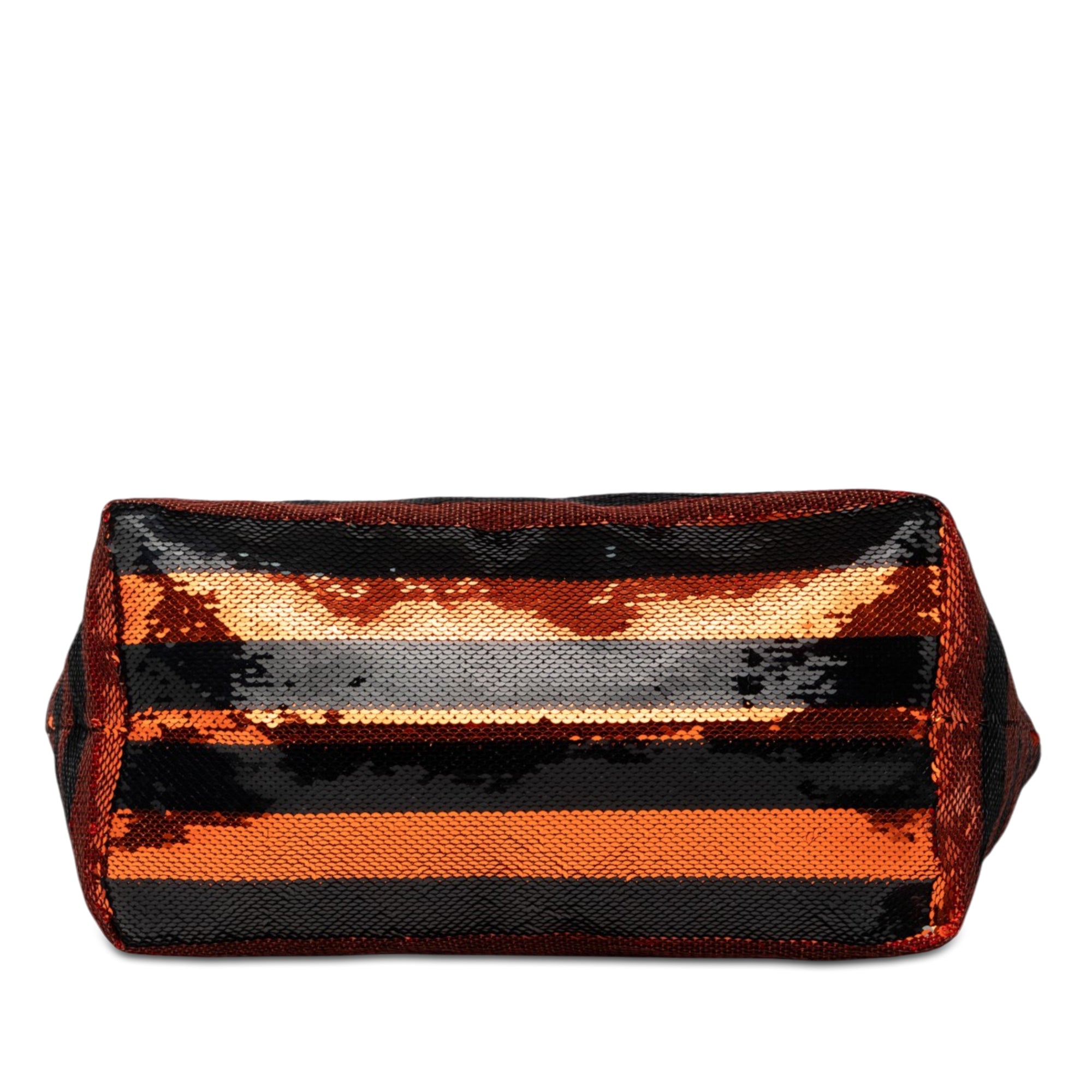 Satin Sequin Stripes Tote - Image 3
