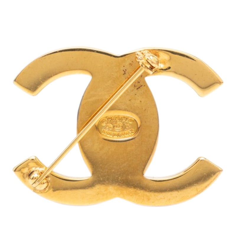 CC Gold Plated Turnlock Pin Brooch - Image 2