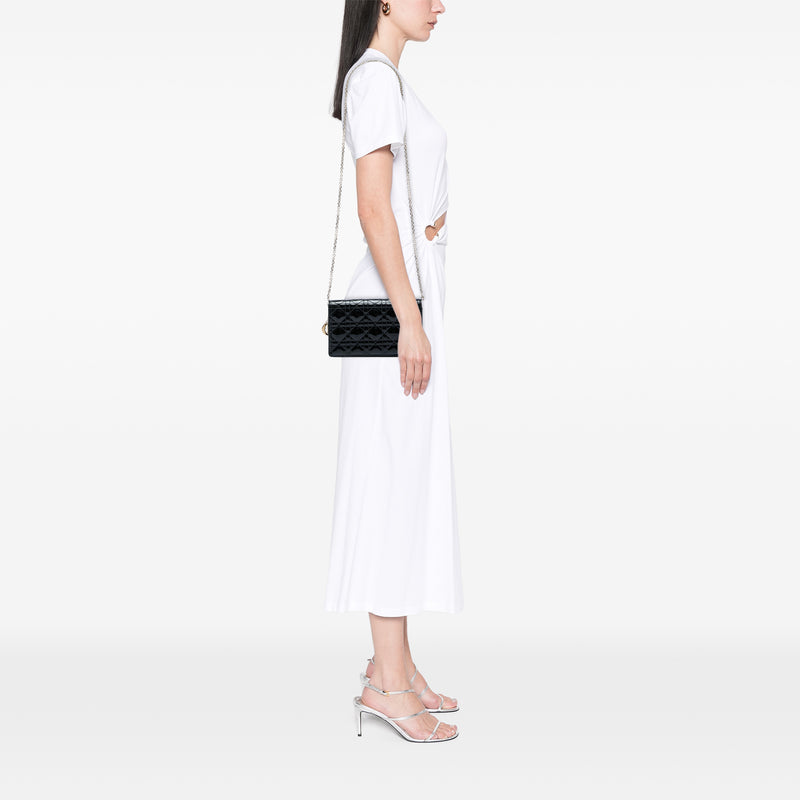 Patent Cannage Lady Dior Chain Convertible Clutch - Image 6