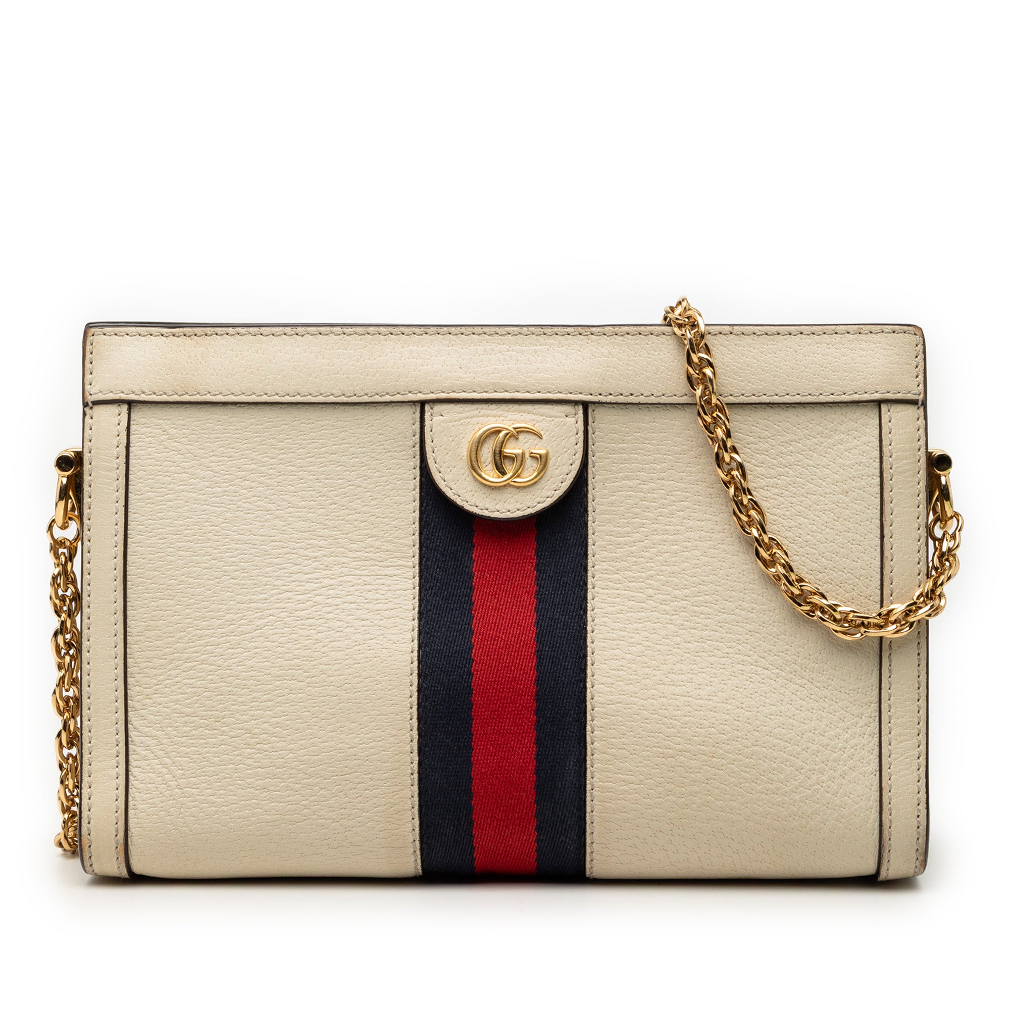 Small Calfskin Web Ophidia Chain Crossbody - Image 1
