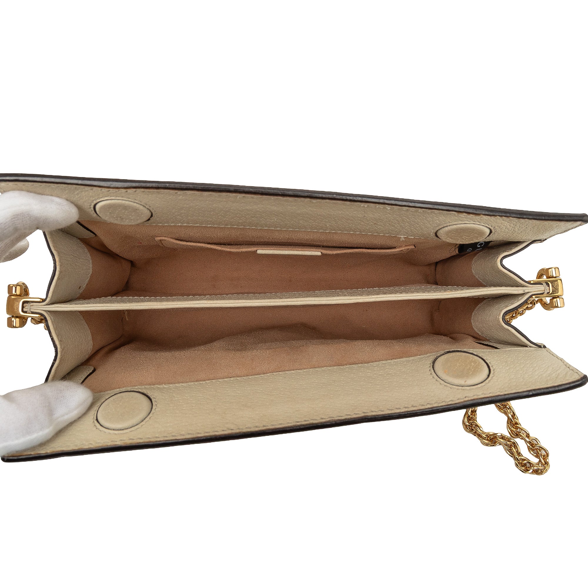 Small Calfskin Web Ophidia Chain Crossbody - Image 4