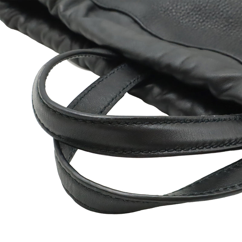 Grained Calfskin Web Logo Drawstring Backpack - Image 8
