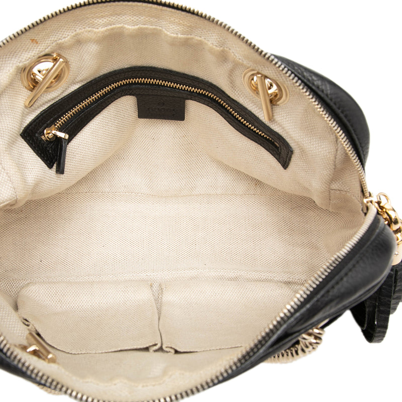 Pebbled Calfskin Soho Chain Zip Shoulder Bag - Image 4