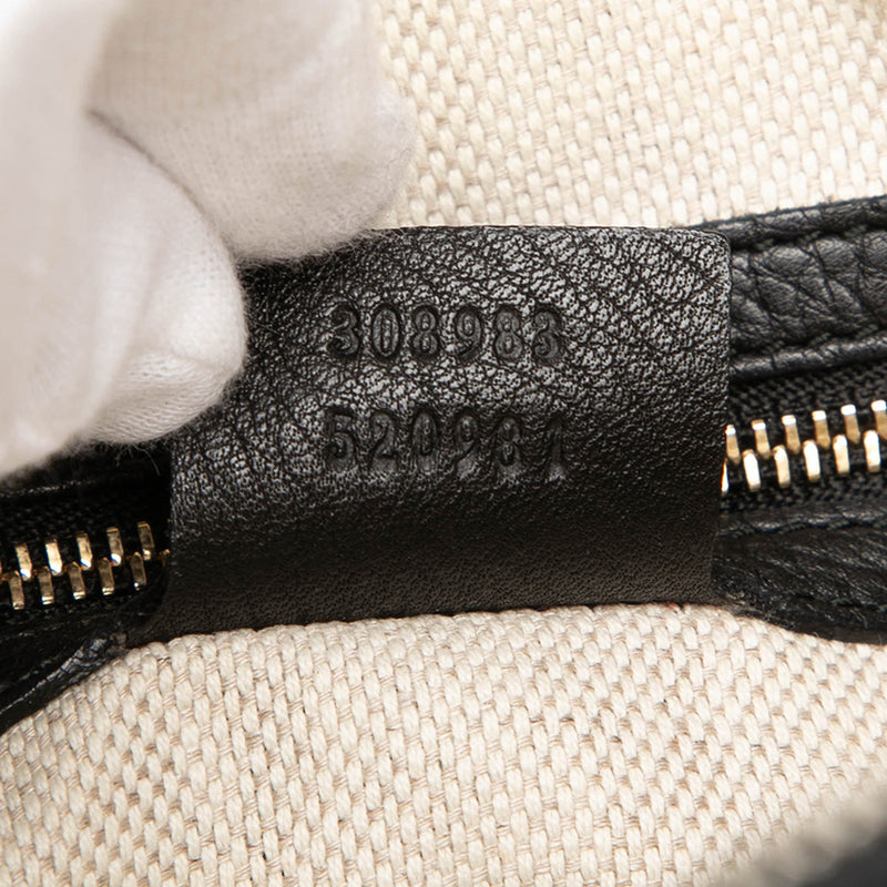 Pebbled Calfskin Soho Chain Zip Shoulder Bag - Image 6