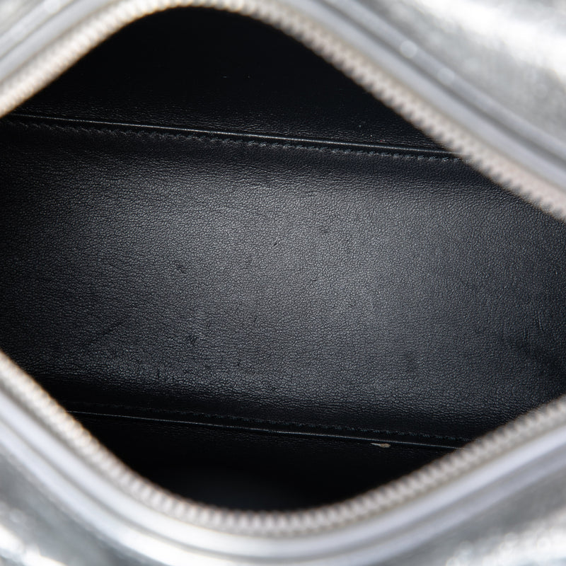 Medium Metallic Patent Microcannage Lady Dior - Image 4
