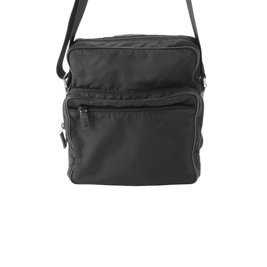 Saffiano Trimmed Tessuto Zip Top Crossbody - Image 1
