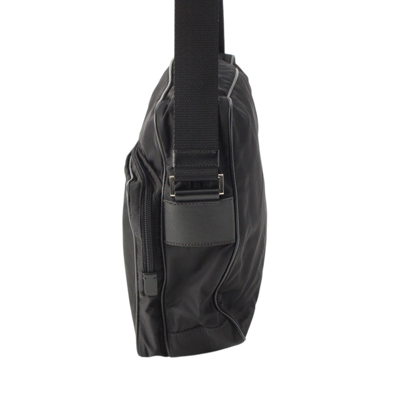Saffiano Trimmed Tessuto Zip Top Crossbody - Image 13