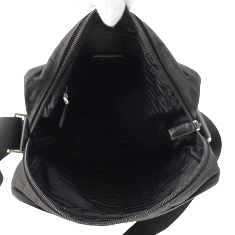 Saffiano Trimmed Tessuto Zip Top Crossbody - Image 4