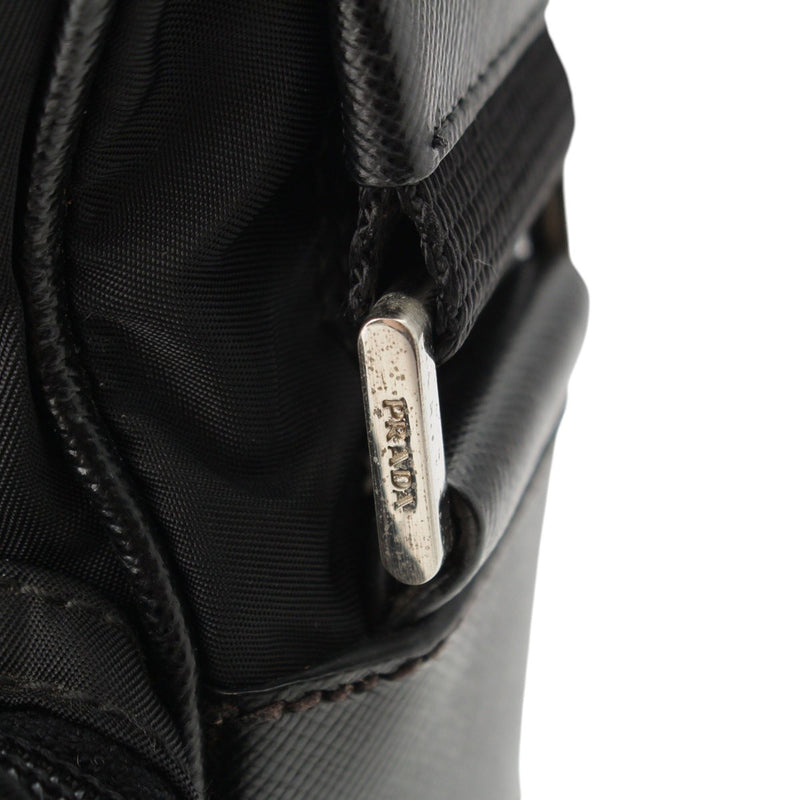Saffiano Trimmed Tessuto Zip Top Crossbody - Image 7